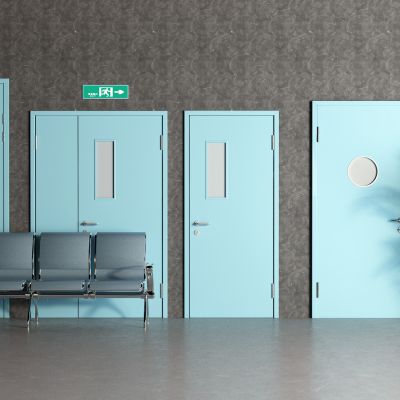 现代病房门 单开门 公共座椅