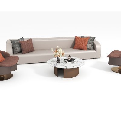 现代沙发茶几组合