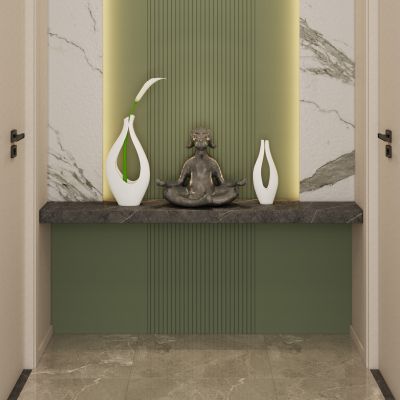 奶油 简约风 圆弧灯带 无主灯 走廊端景 玄关