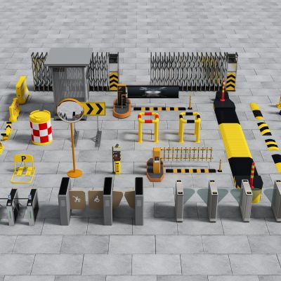 路障岗亭道闸减速带