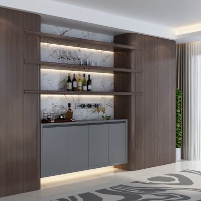 现代餐边柜酒柜