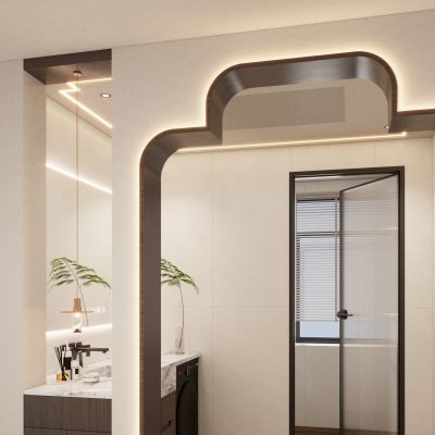  中古 奶油风 造型垭口 壁龛 干湿分离 卫生间