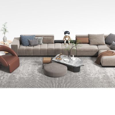 意式沙发茶几组合