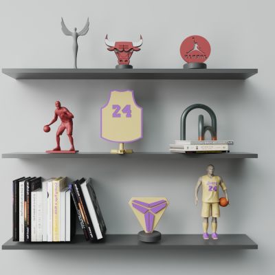 现代书柜摆件集合