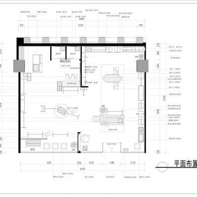 奶油风服装店施工图cad 