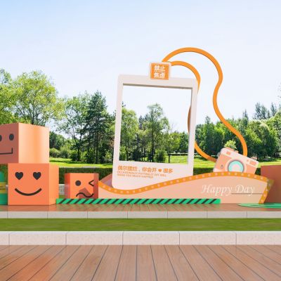 现代网红打卡雕塑小品