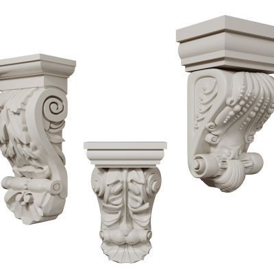 法式雕花柱头