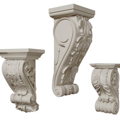 法式雕花柱头 罗马柱柱头 石膏柱头