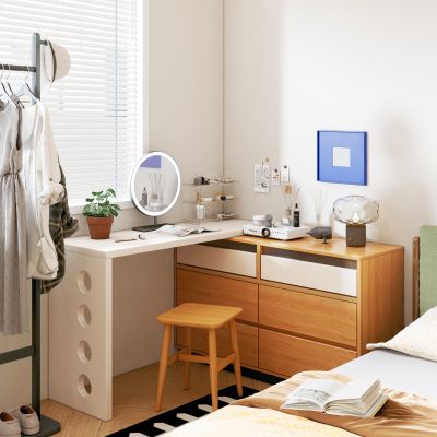 现代中古风梳妆台妆凳