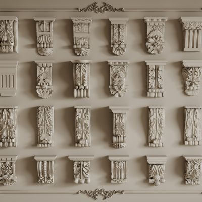 法式雕花柱头