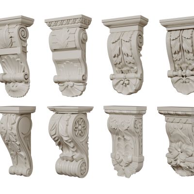 法式雕花柱头 罗马柱柱头 石膏柱头