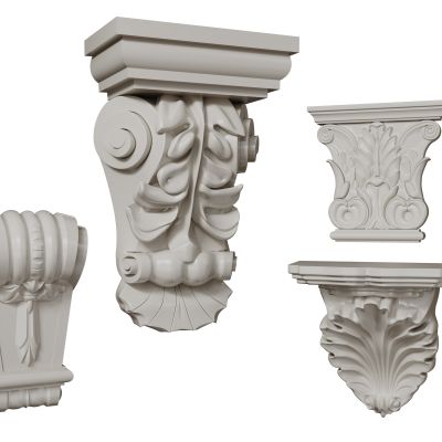 法式雕花柱头 罗马柱柱头 石膏柱头
