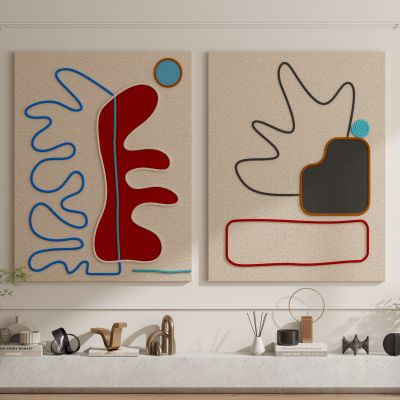 现代简约极简奶油风抽象挂画装饰画