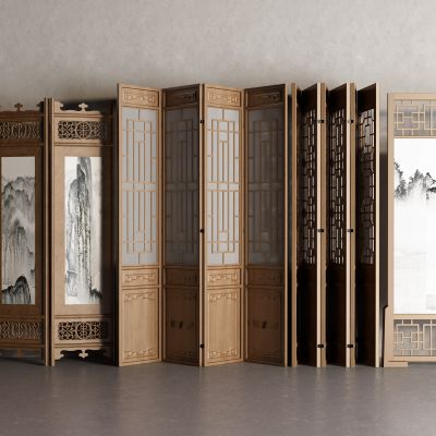 中式屏风 移门
