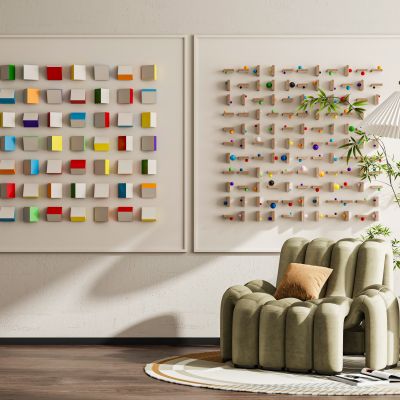 现代简约极简奶油中古风装饰画挂画