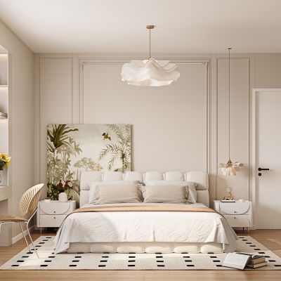 现代卧室3D模型