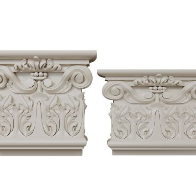 法式雕花柱头