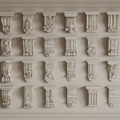 法式雕花柱头