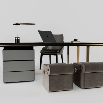 现代书桌椅组合