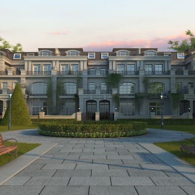 欧式别墅园林景观