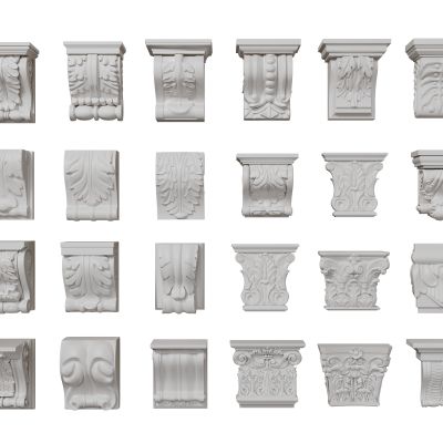 法式雕花柱头