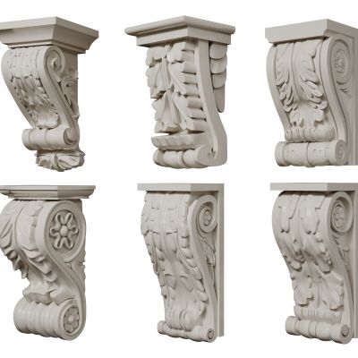 法式雕花柱头