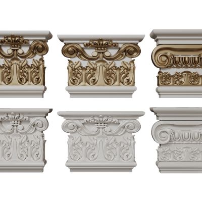 法式雕花柱头