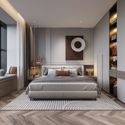 现代卧室
