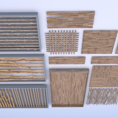 新中式竹子格栅吊顶