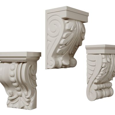 法式雕花柱头 罗马柱柱头 石膏柱头