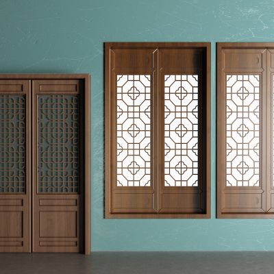 中式木窗 移门