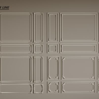 法式线条 法式石膏线 法式石膏线背景墙