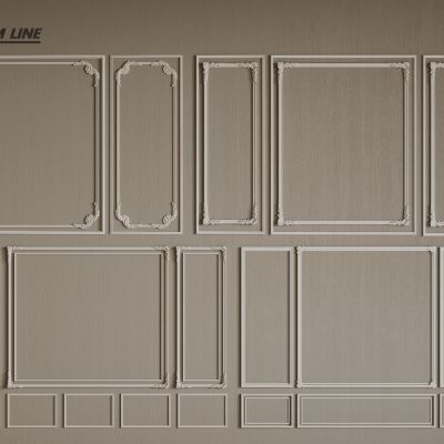 法式线条 法式石膏线 法式石膏线背景墙