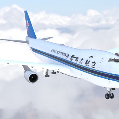 中国南方航空公司南航波音747珍宝客机四发远程宽体通用运输机带内饰