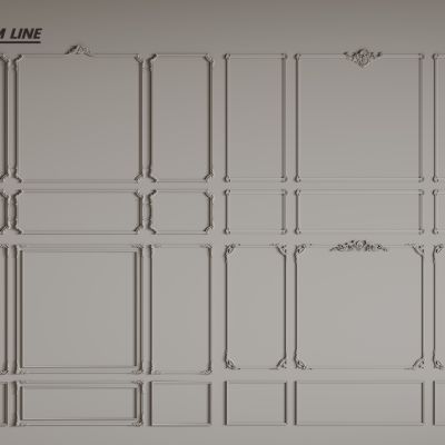 法式线条 法式石膏线 法式石膏线背景墙