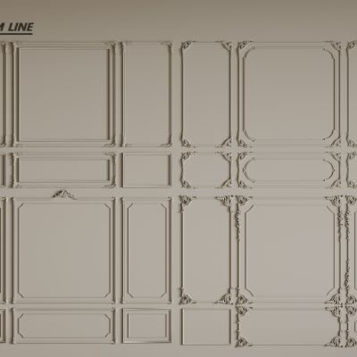 法式线条 法式石膏线 法式石膏线背景墙