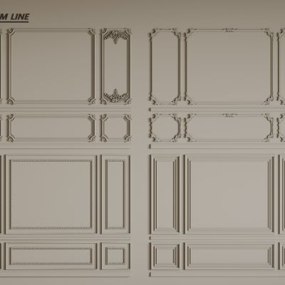 法式线条 法式石膏线 法式石膏线背景墙