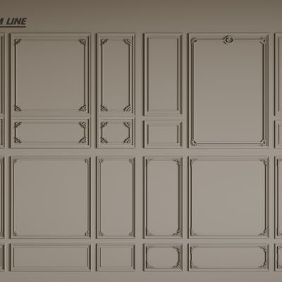 法式线条 法式石膏线 法式石膏线背景墙