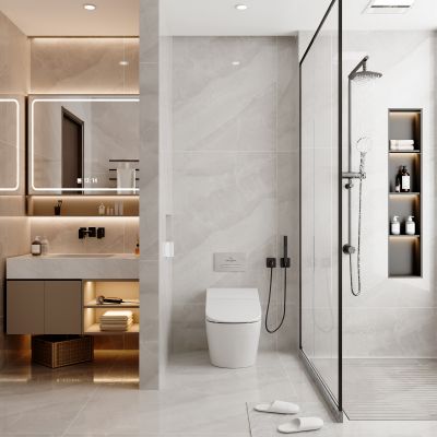 现代简约卫生间 三分化卫生间 干湿分离卫生间