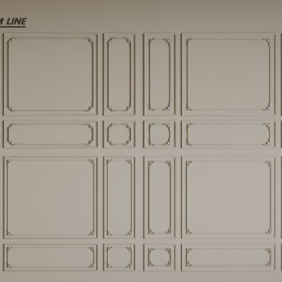 法式线条 法式石膏线 法式石膏线背景墙