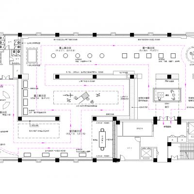 历史文物展厅展示平面布局