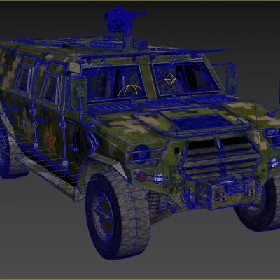 东风猛士装甲越野车汽车带内饰