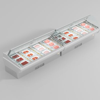 现代 冰柜 冷鲜肉冷藏展柜