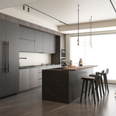 现代风格中岛餐厅