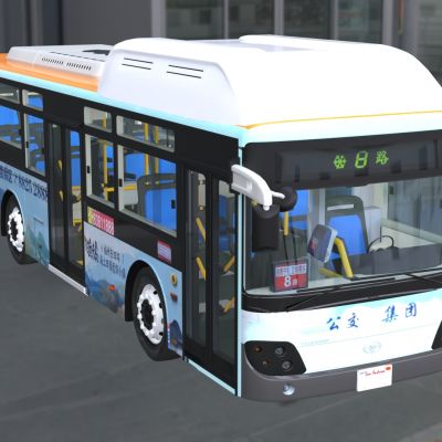 城市公交大巴车汽车8路