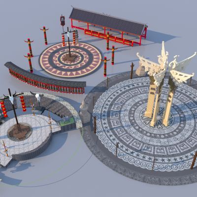 中式少数民族文化小品