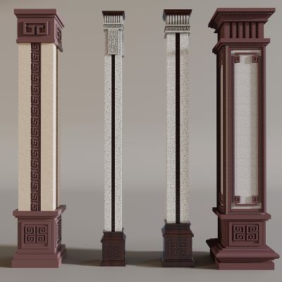 中式柱子立柱 新中式方柱