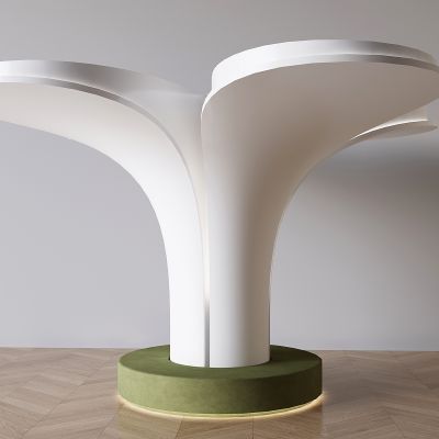 新中式树枝柱子 螺旋喇叭花瓣柱子 工业风异形装饰柱