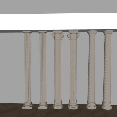 简欧罗马柱石膏柱 简欧雕花圆柱