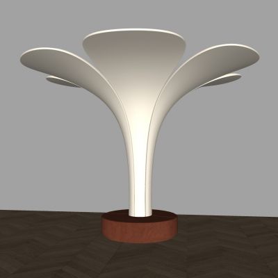 新中式树枝柱子 螺旋喇叭花瓣柱子 工业风异形装饰柱